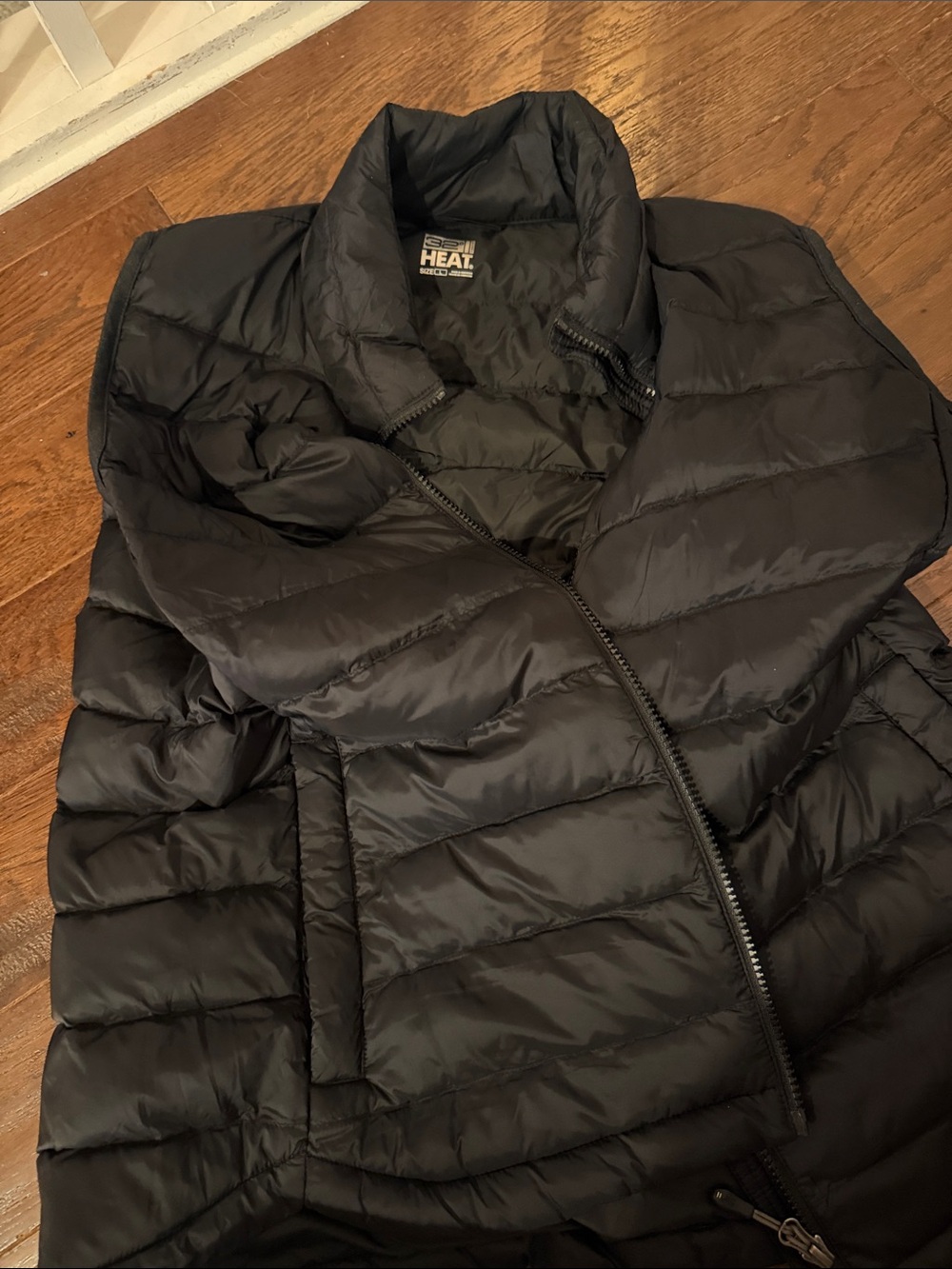 32 Degrees Women's Black Quilted Puffer Vest